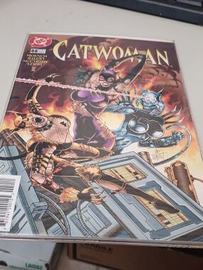 DC Catwoman Comic Book - Purple and Black Cover In A Sleeve